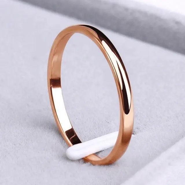Simple ring made of gold and silver- Mialla Jewelry