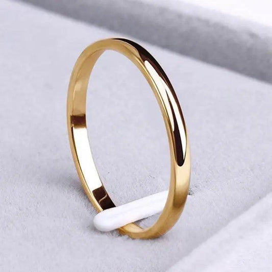 Simple ring made of gold and silver- Mialla Jewelry