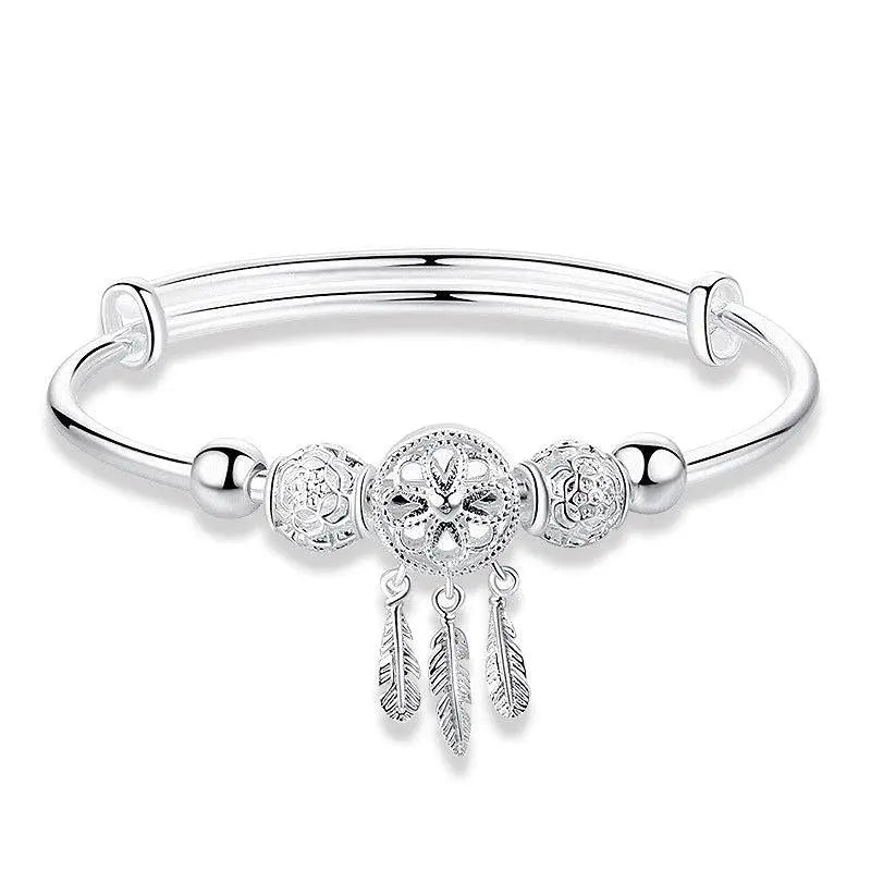 925 Silver Adjustable Dreamcatcher Bracelet- Mialla Jewelry