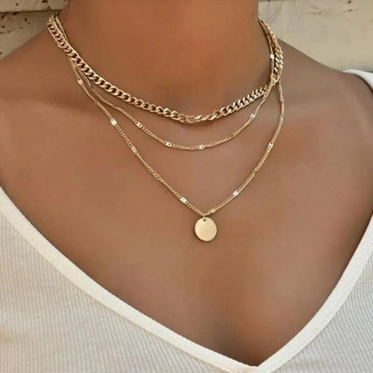 Gold and Silver Plated Necklace- Mialla Jewelry