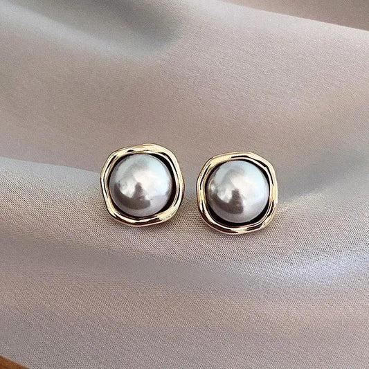 Elegant black pearl earrings- Mialla Jewelry